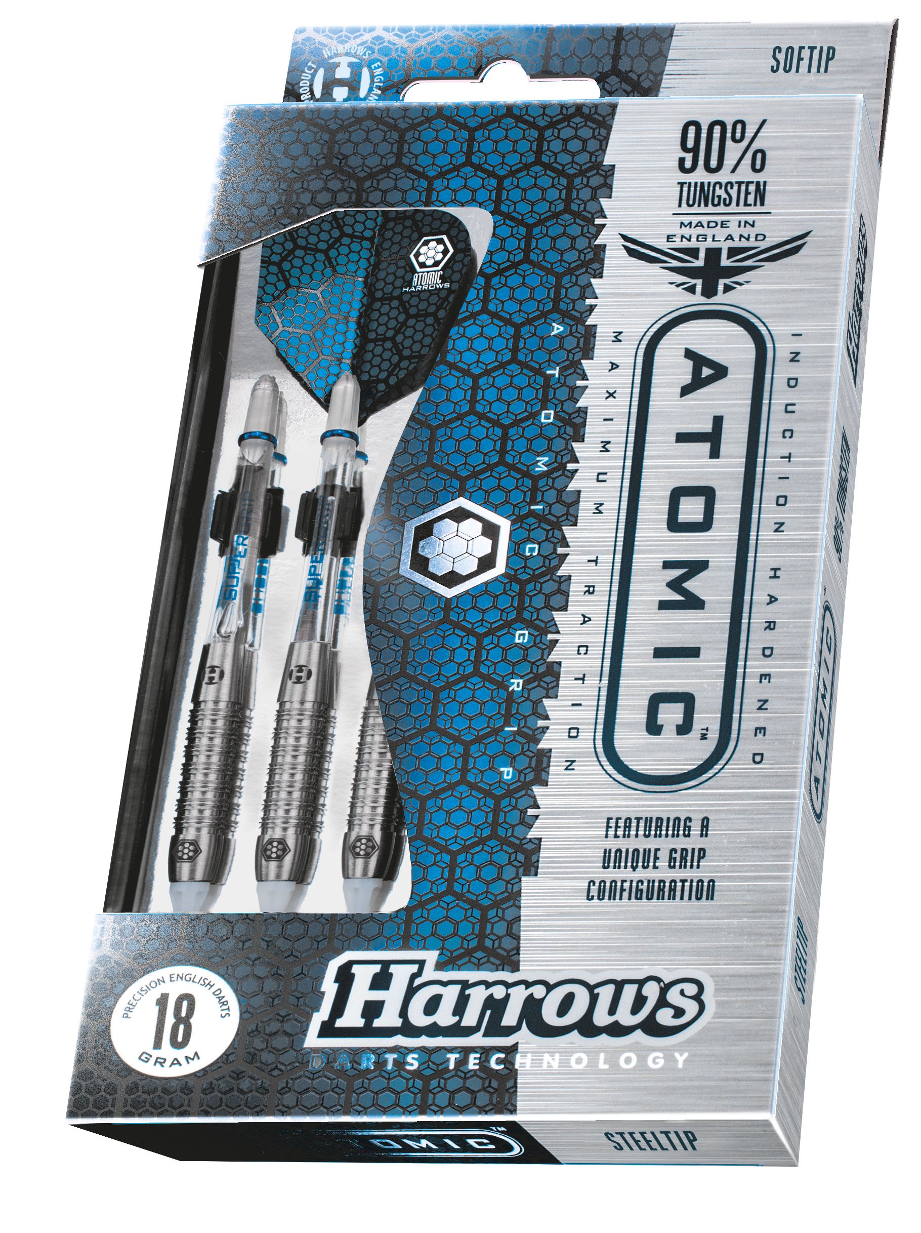 Fléchettes Harrows Atomic 18GR 90% Tungstène pointe nylon ***
