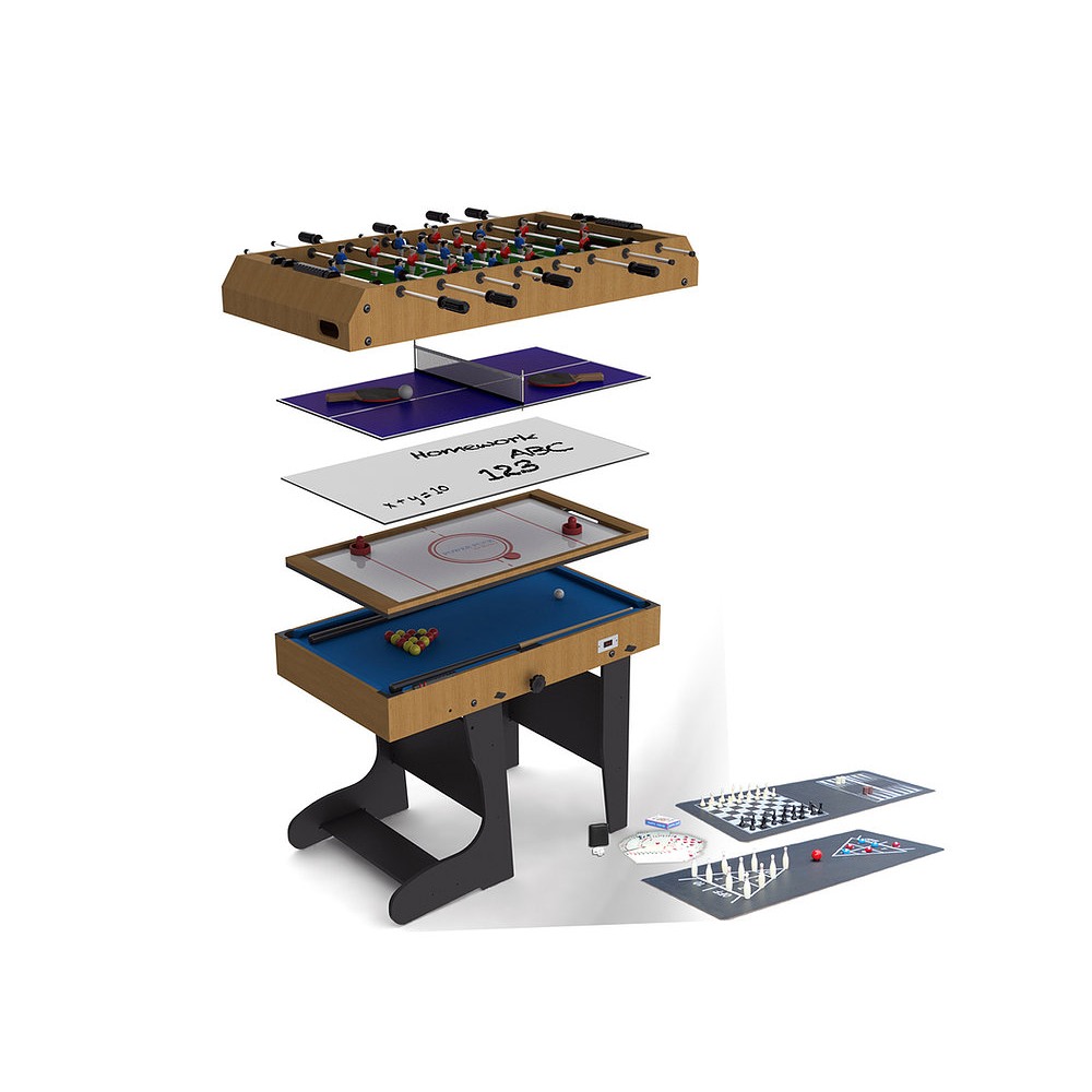 Table multi-jeux RILEY 4Ft - Pieds pliants