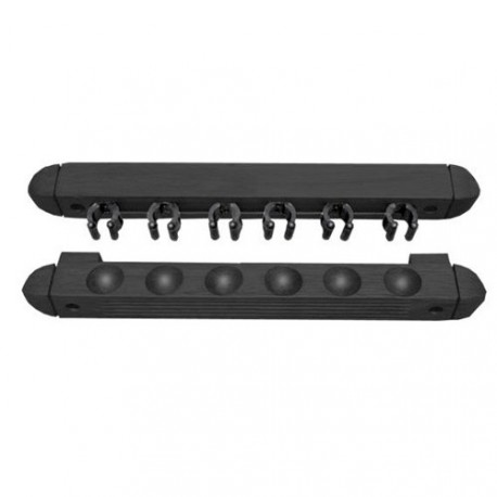 Porte Queues Billard Mural - 6 Queues - NOIR