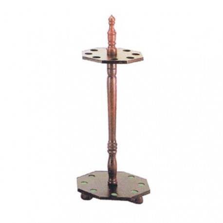 Porte Queues Billard Octogonal - 8 Queues - ACAJOU