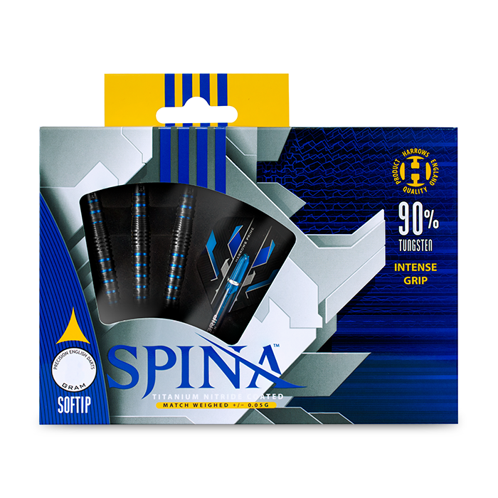 Flechettes-HARROWS-Spina-18GR-90-Tungstene-pointe-nylon