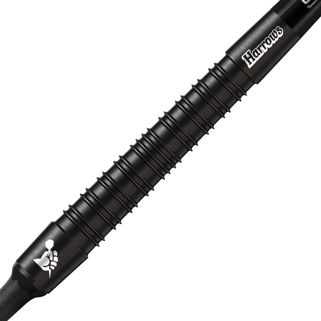 Fléchettes-Harrows-Supergrip-Black-Edition-90%-Tungstène-pointe-nylon-20g