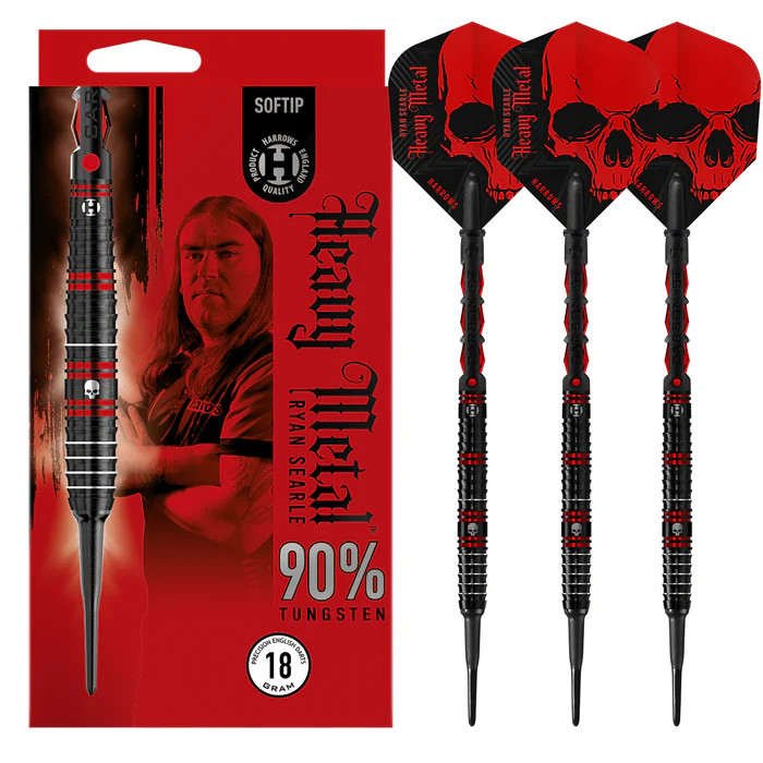 Fléchette-Harrows-ryan-searle-90%-tungstène-pointe-nylon