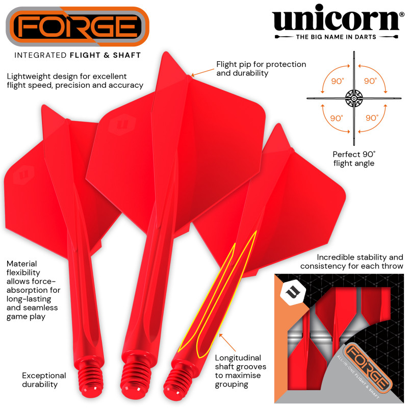 Ailettes Forge All In One médium Rouge