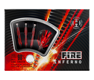 Fléchettes Harrows Fire Inferno 90% Tungstène pointe nylon
