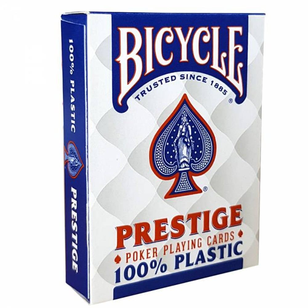 Jeu-de-54-cartes-100-Plastique-Bicycle-Prestige-3020-Bleu