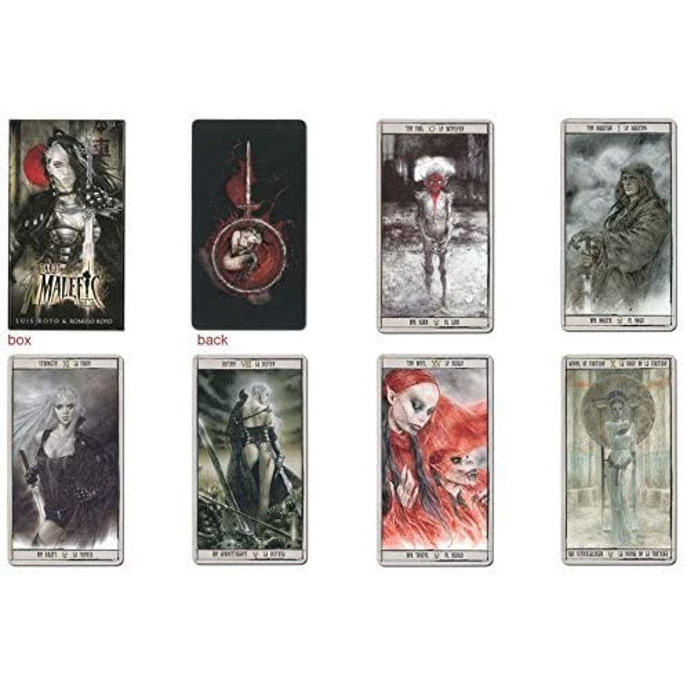 Jeu-de-Tarot-divinatoire-MALEFIC-par-Luis-Royo