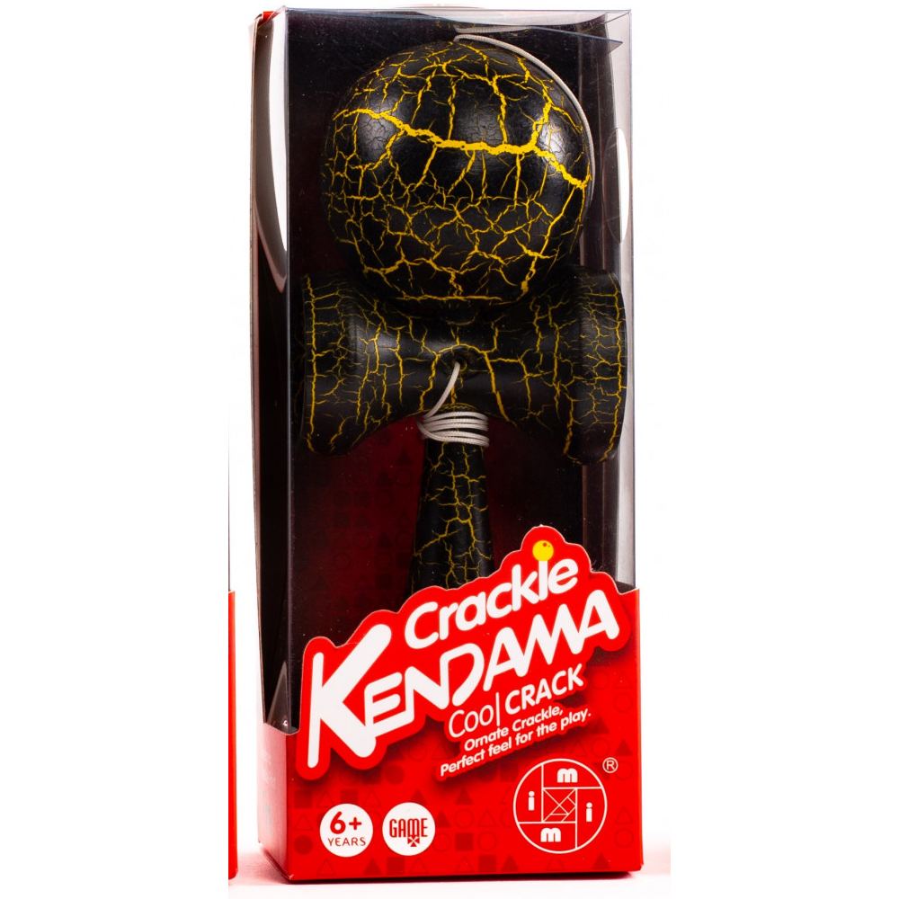 KENDAMA-CRACKLE-jaune-8787j-6cm-diametre