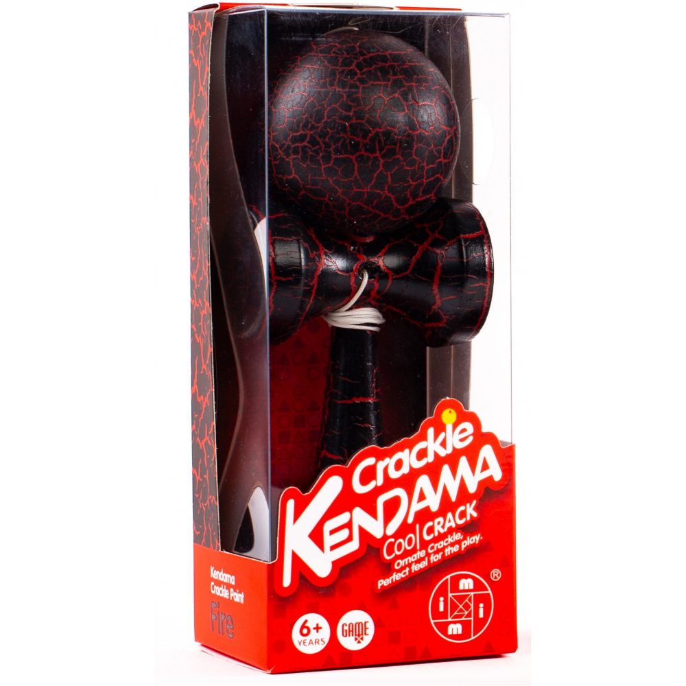 KENDAMA-CRACKLE-rouge-8787r-6cm-diametre