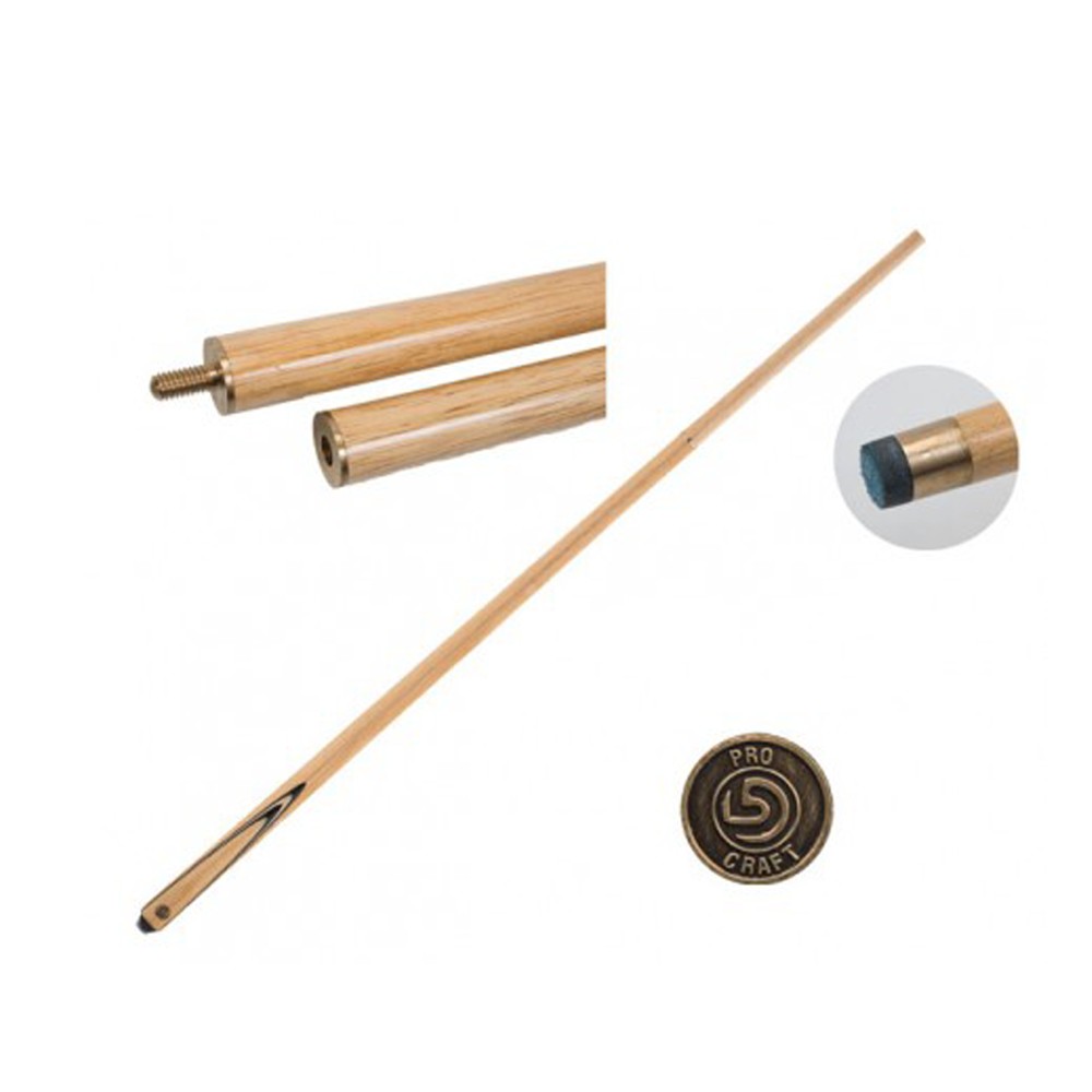 Queue-1/2-Pool-Snooker-Erable-9mm-collé-Fût-noir-Flamme-Blanc-Noir