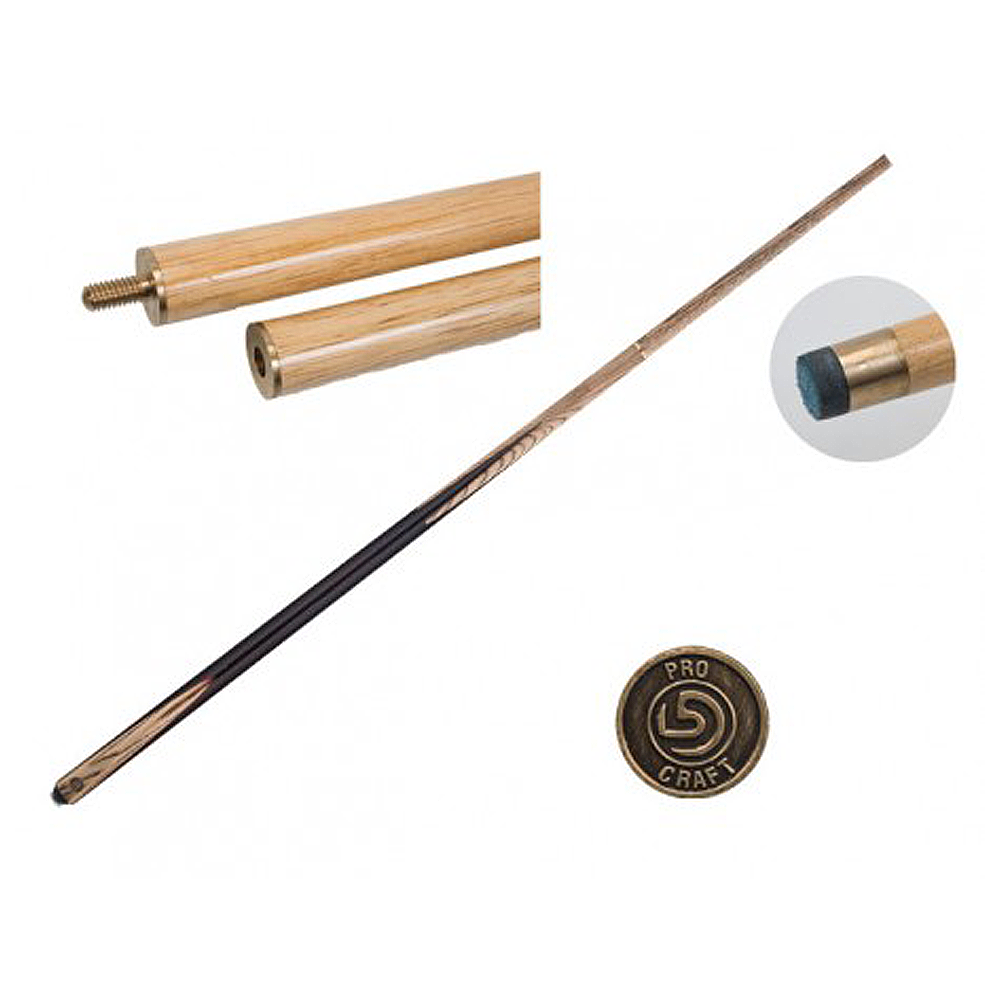 Queue-1-2-Pool-Snooker-frene-9mm-colle-Fut-Noir-Flamme