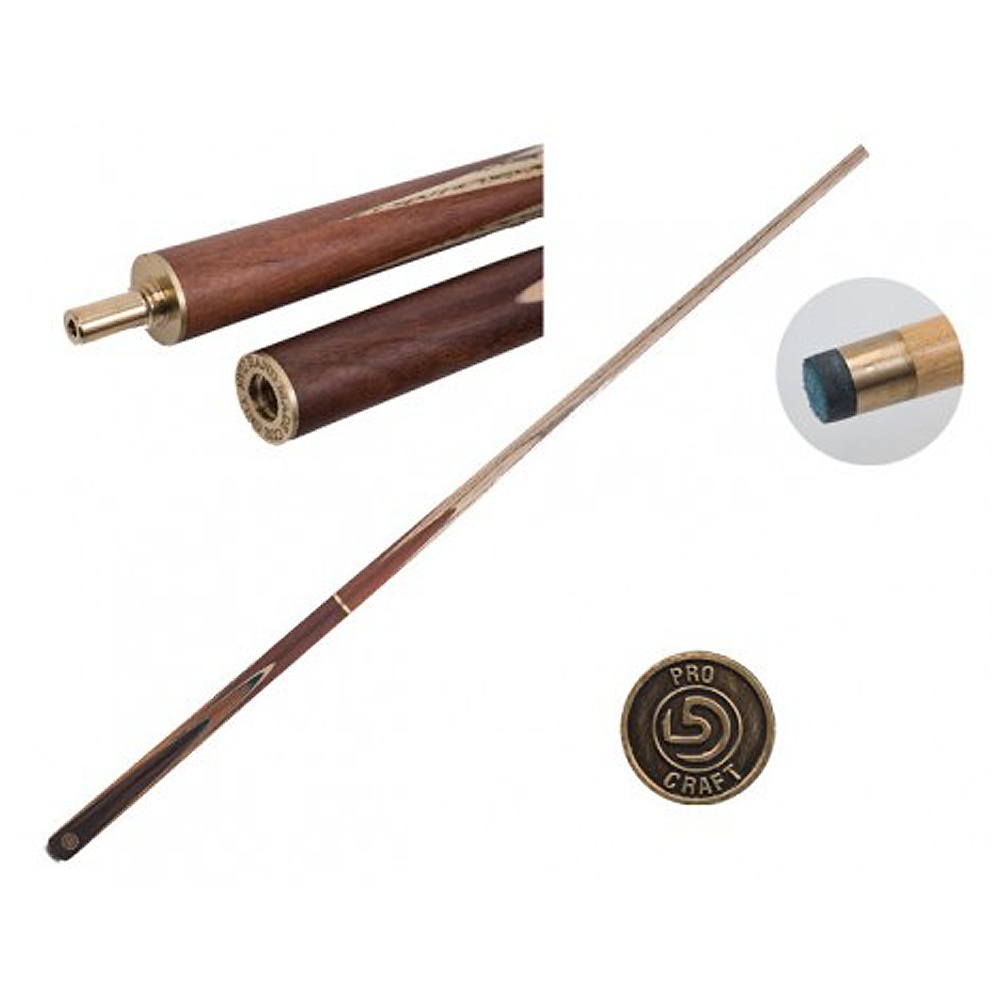 Queue-3/4-Pool-Snooker-STAR-4-Frêne-9mm-collé-Flamme-Verte-+-Mini-Butt