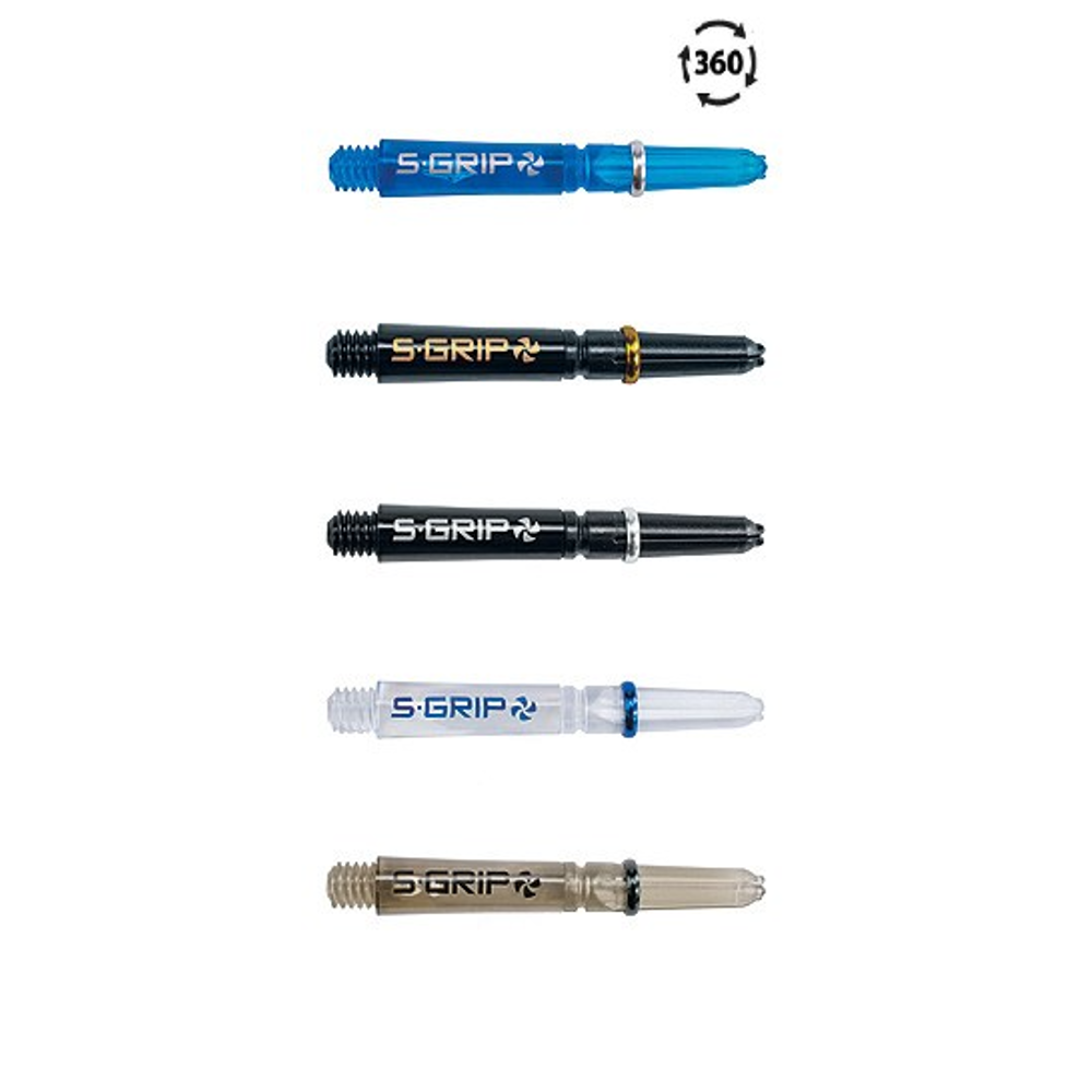 Shaft-Harrows-Supergrip-Spin-court-noir-doré