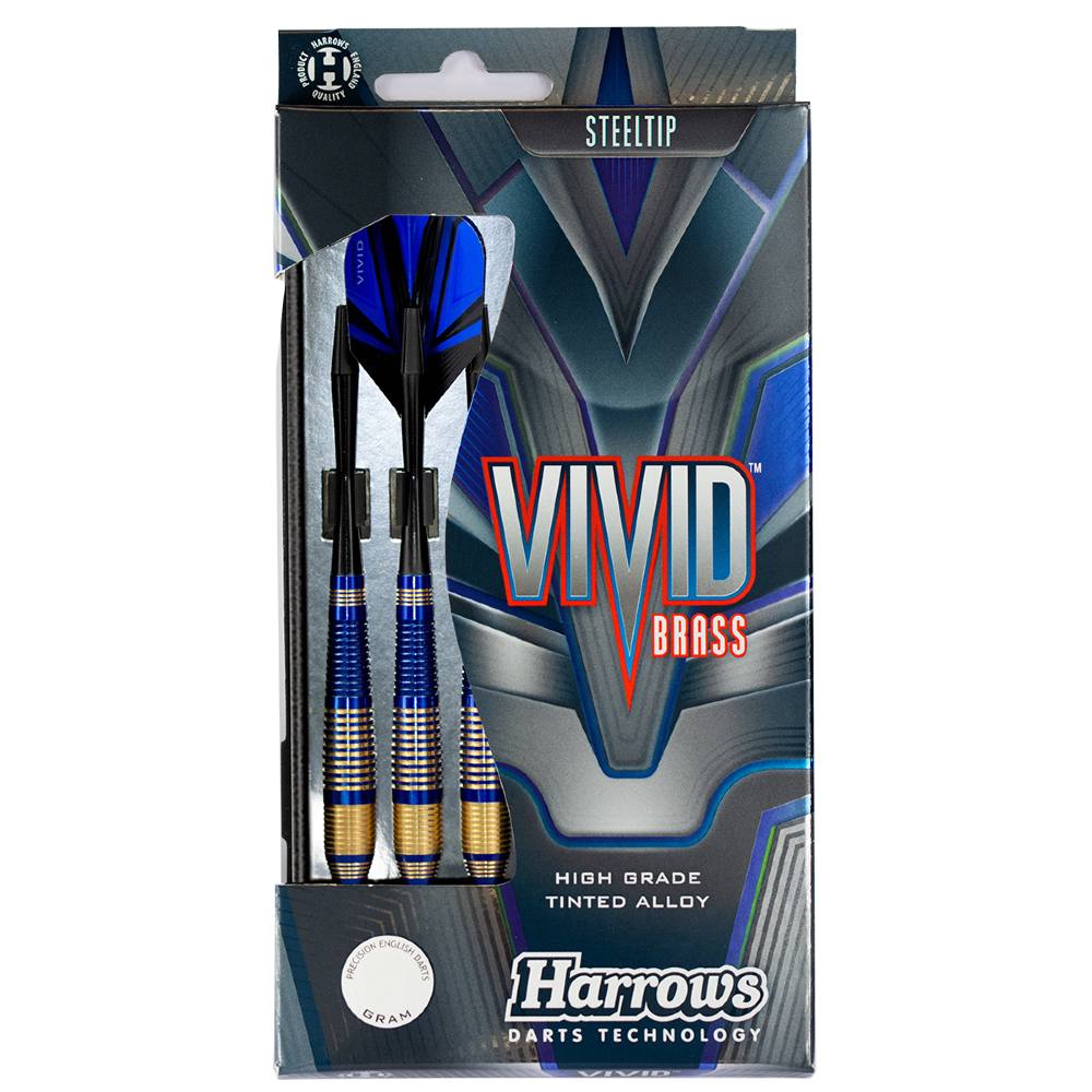 Fléchettes-Harrows-Vivid-pointe-acier-23GR-Bleu