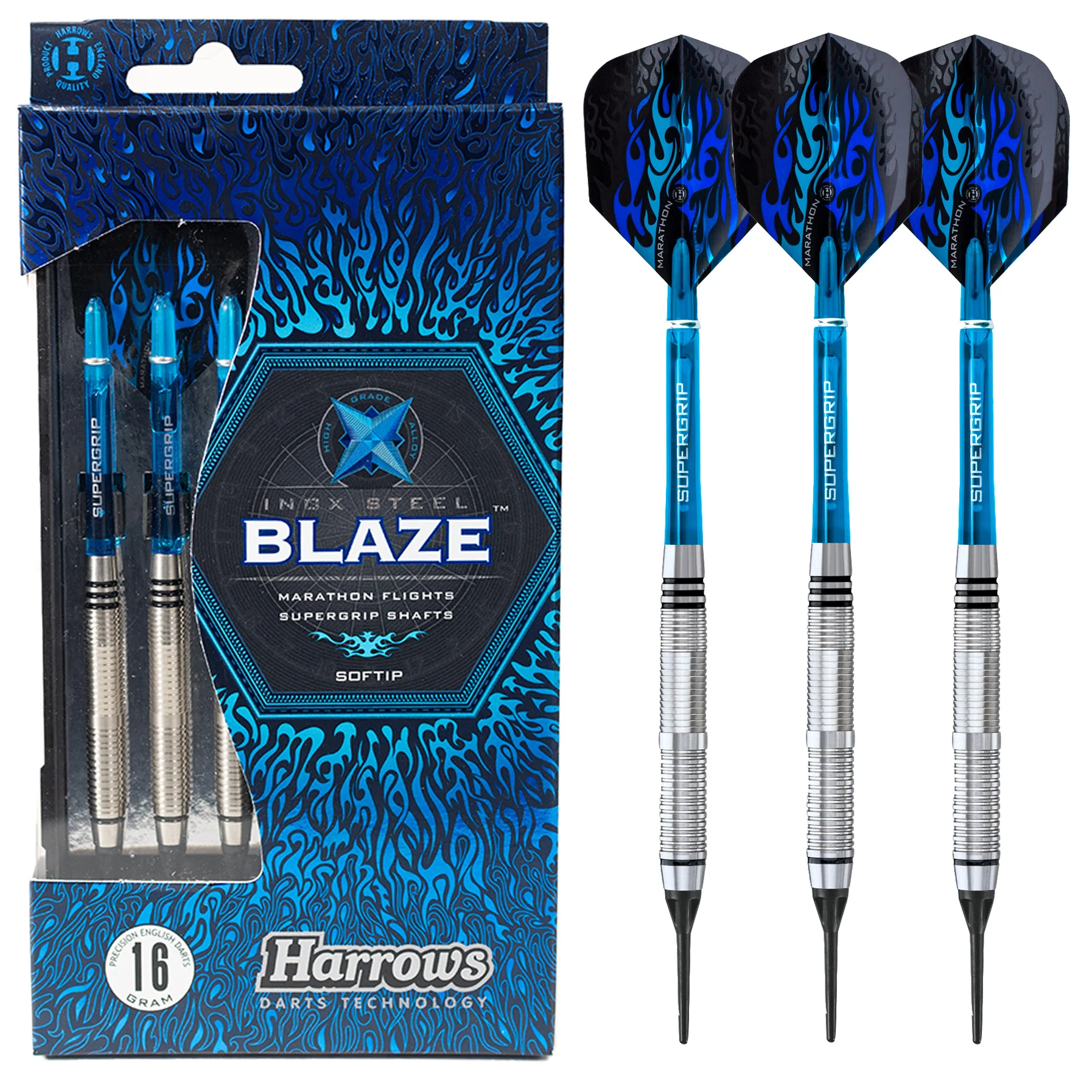 Fléchettes-Harrows-Blaze-pointe-nylon-18GR-B