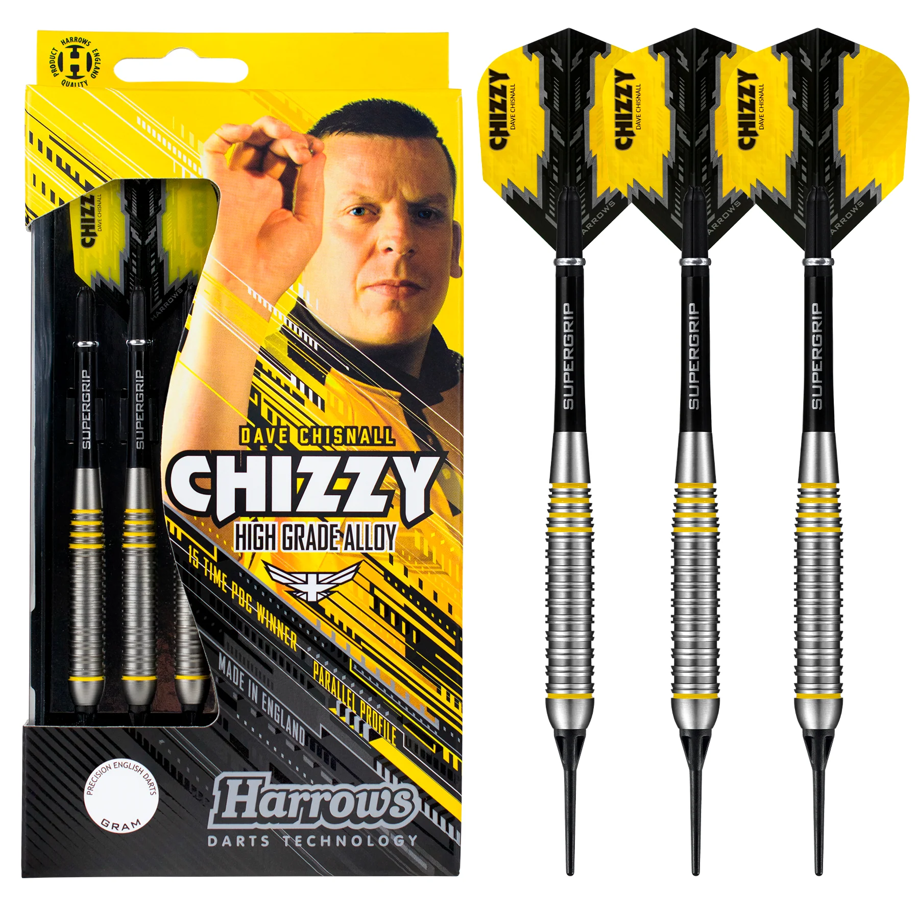 Fléchettes-Harrows-Chizzy-Brass-18GRpointe-nylon