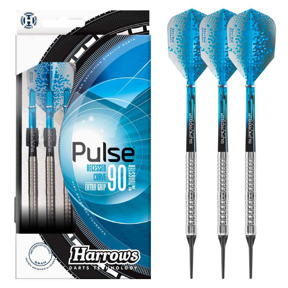 Fléchettes-Harrows-Pulse-90%-Tungstène-pointe-nylon-18GR
