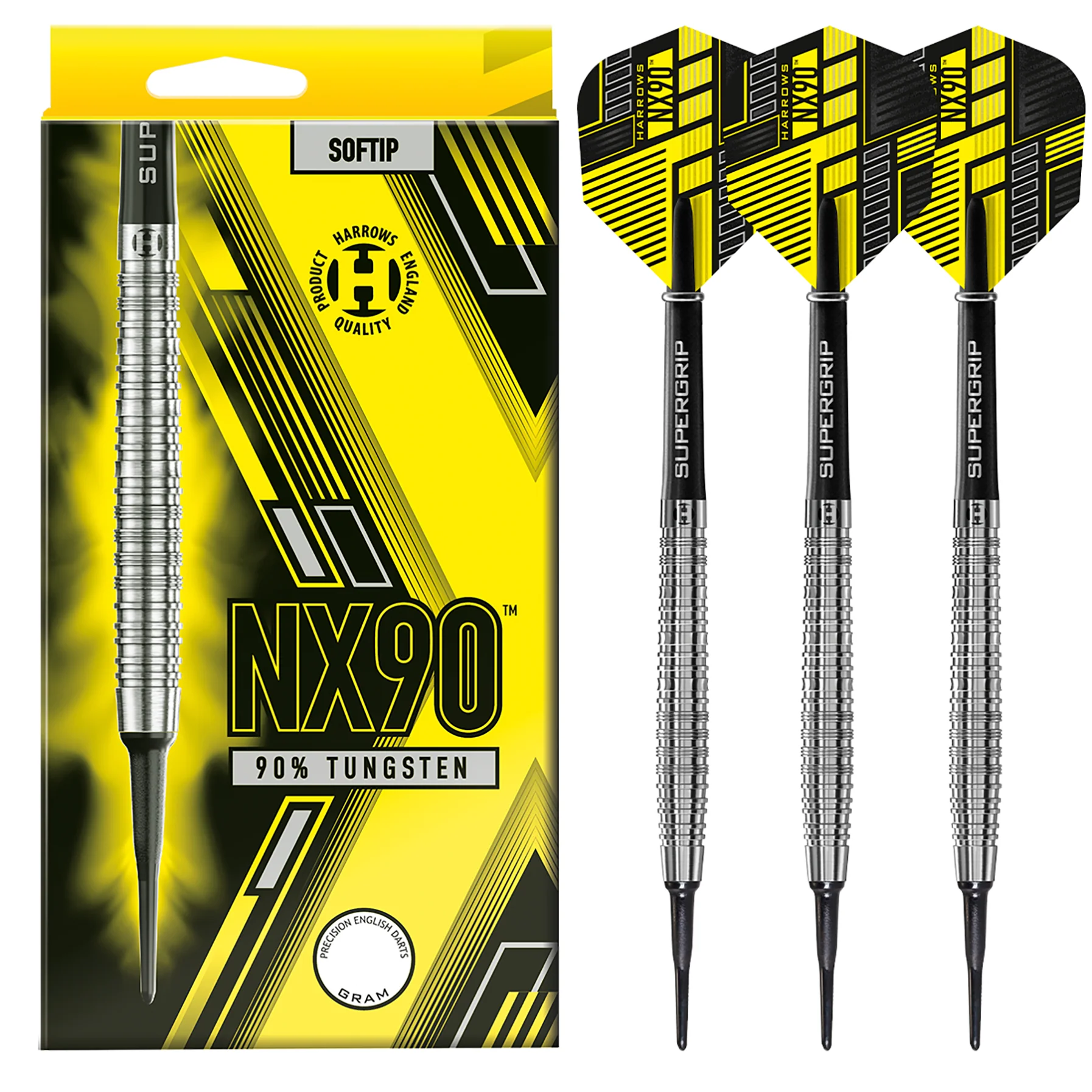 Fléchettes-Harrows-NX-90--90%-Tungstène-18GR-pointe-nylon