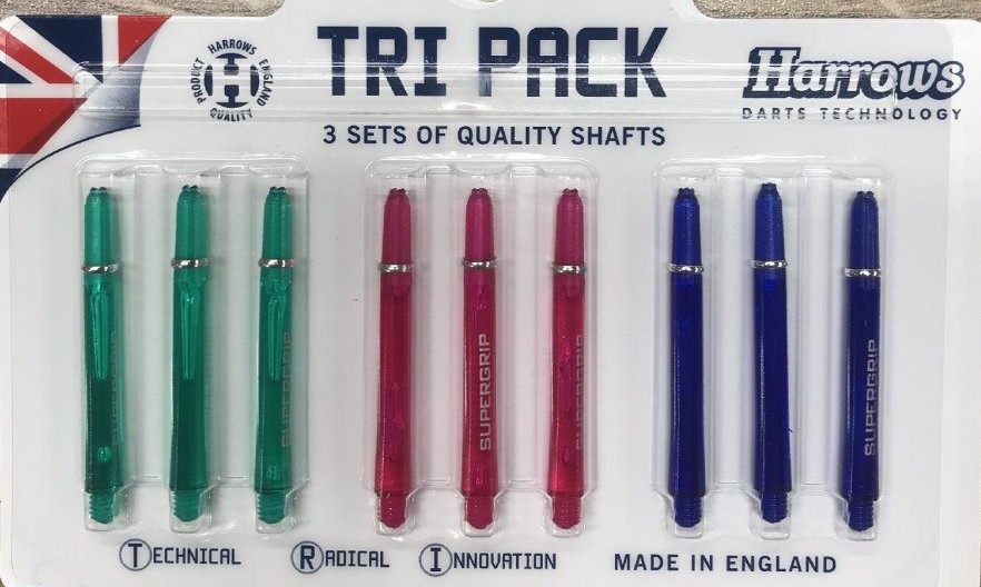 Tri-Pack-Shafts-Supergrip-MEDIUM-Pack-9-Shafts-SUPERGRIP