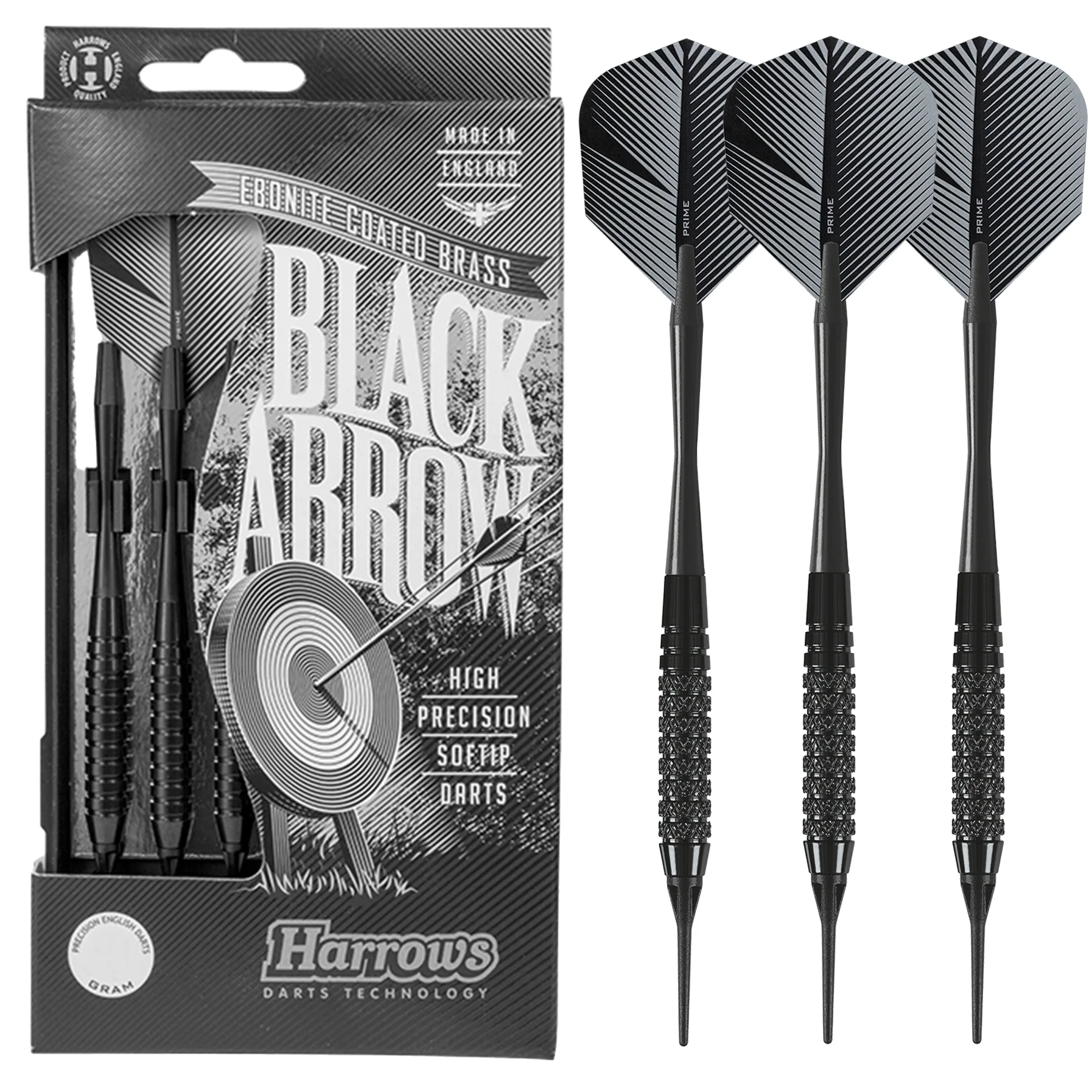 Fléchettes-Harrows-Black-Arrow-pointe-nylon