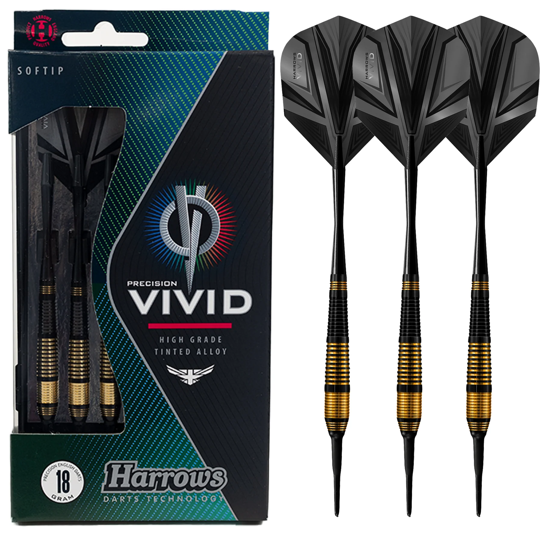 Fléchettes-Harrows-Vivid-18GR-pointe-nylon