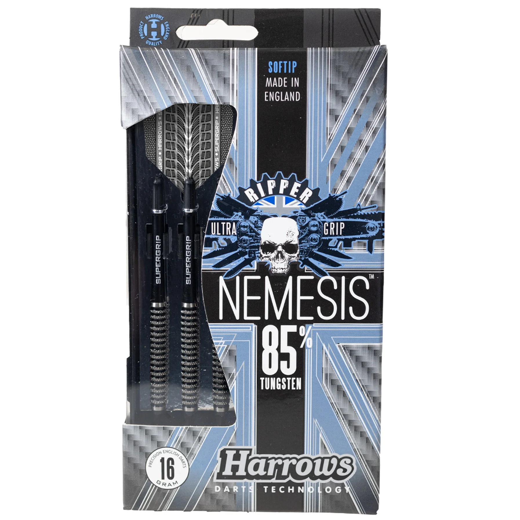 Fléchettes-Harrows-Nemesis-GK-85%-Tungstène-pointe-nylon-16GK