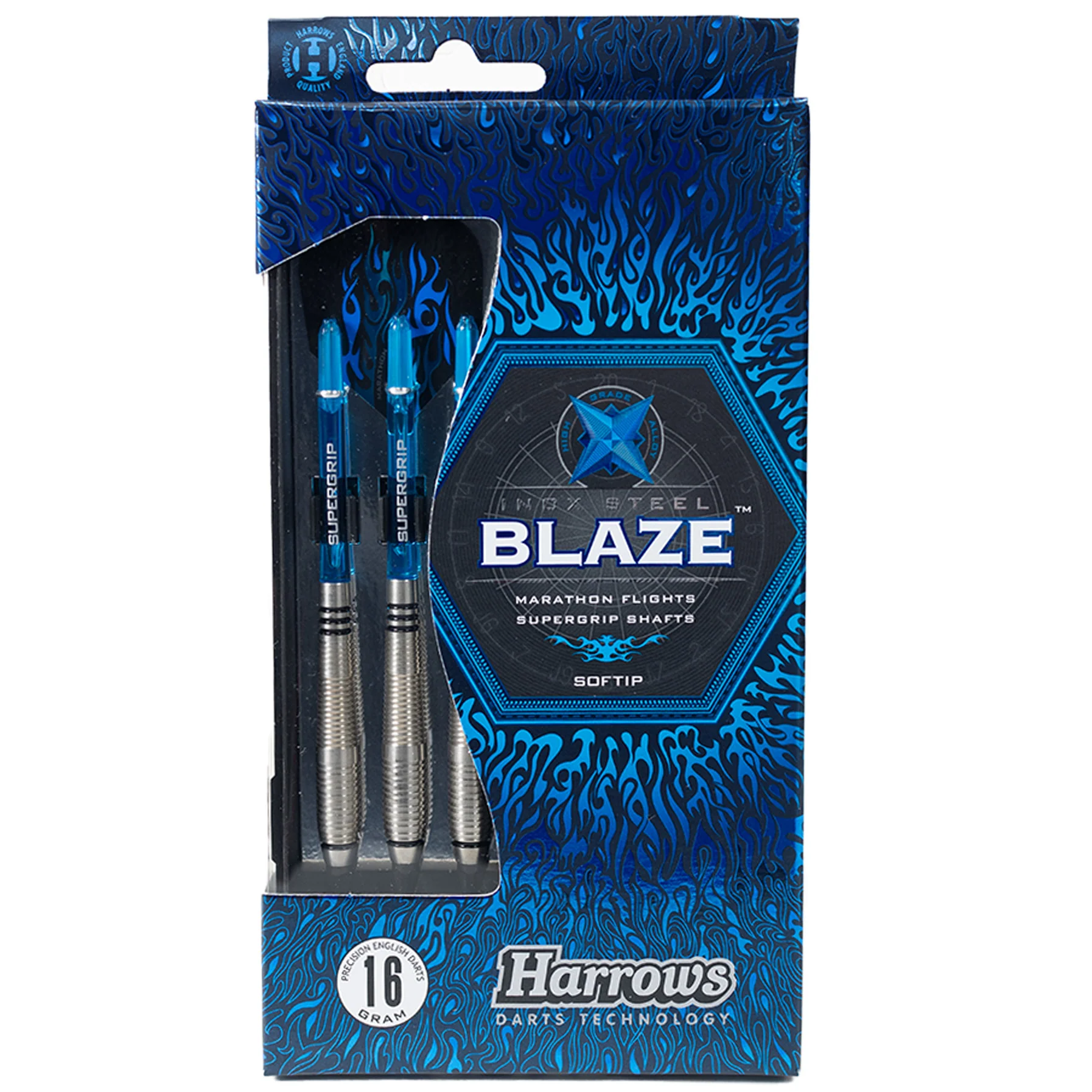 Fléchettes-Harrows-Blaze-pointe-nylon-18GR-A