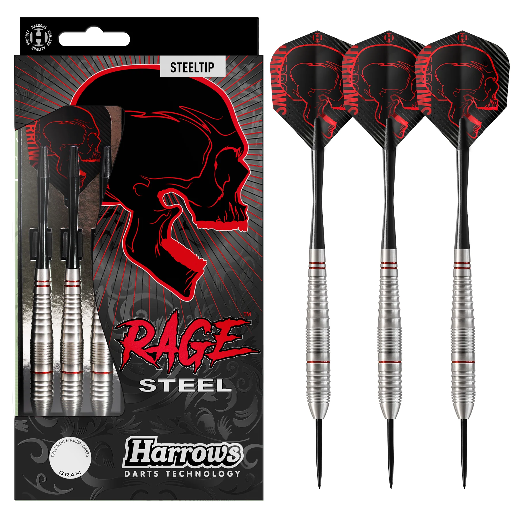 Fléchettes-acier-steeltip-Rage-Harrows