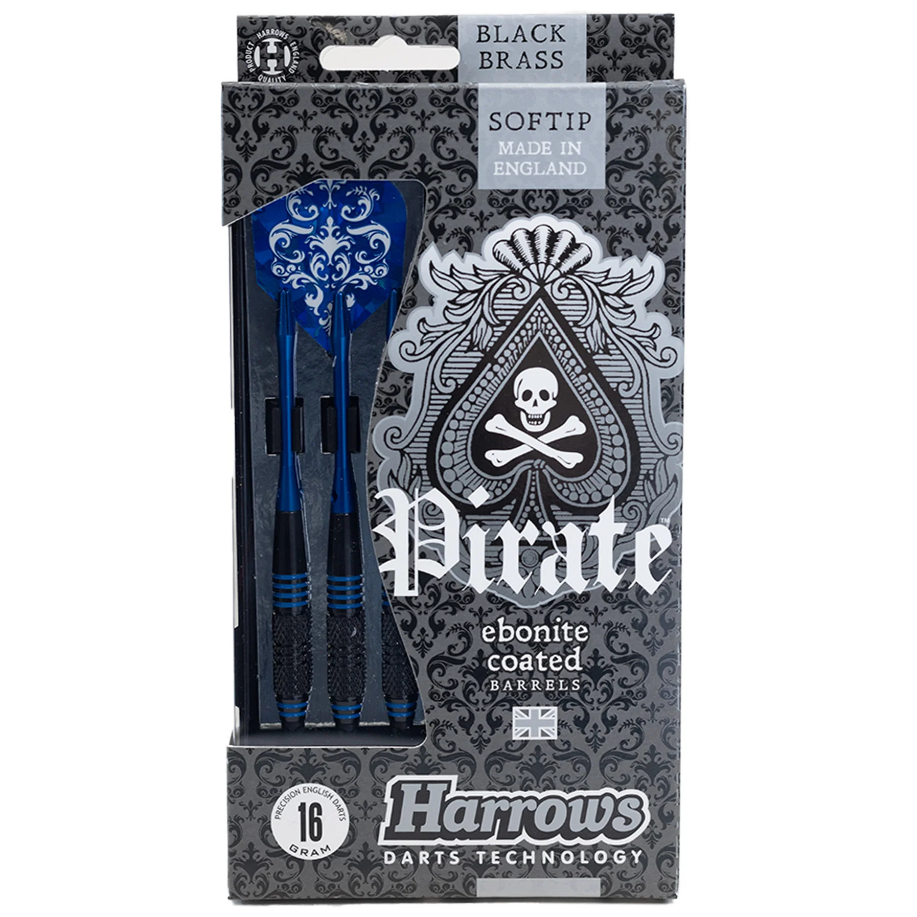 Fléchettes Harrows Pirate pointe nylon Bleu foncé