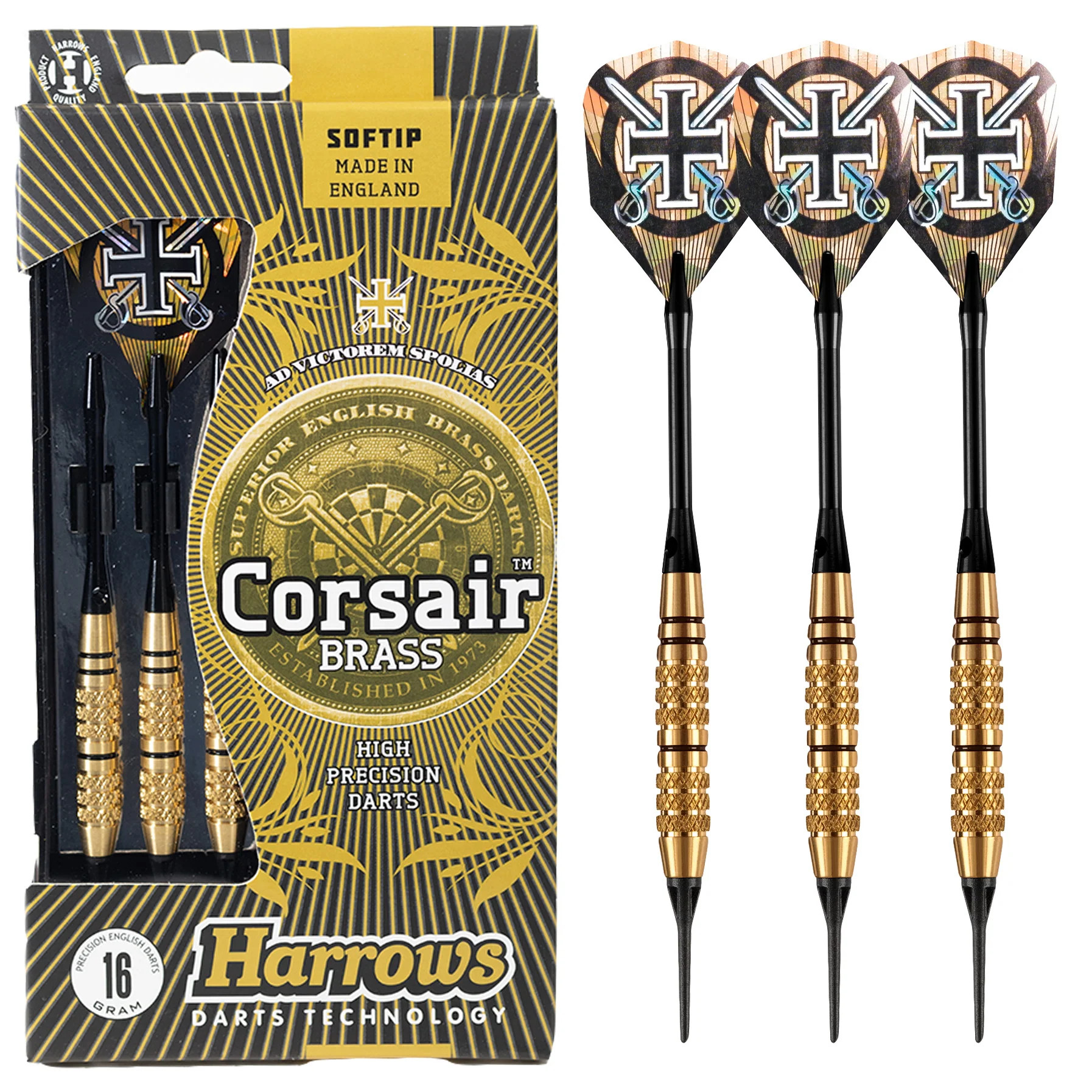 flechette-harrows-nylon-pointe-corsair-noir