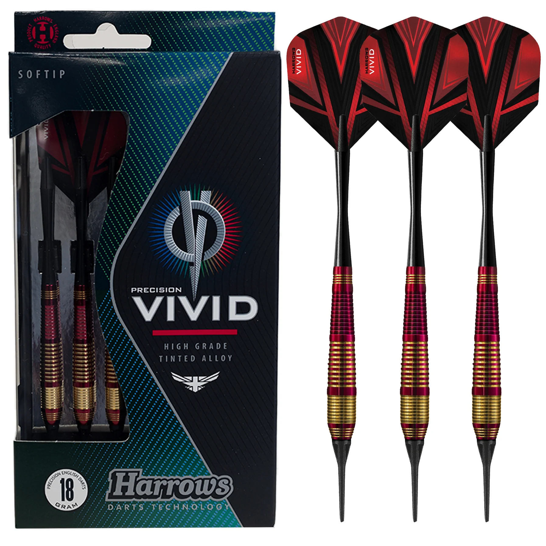 Flechette-harrows-vivid-rouge-18-grammes