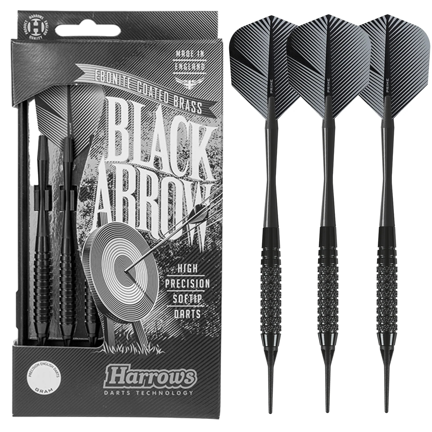 Fléchettes-Harrows-Black-Arrow-pointe-nylon-18GK