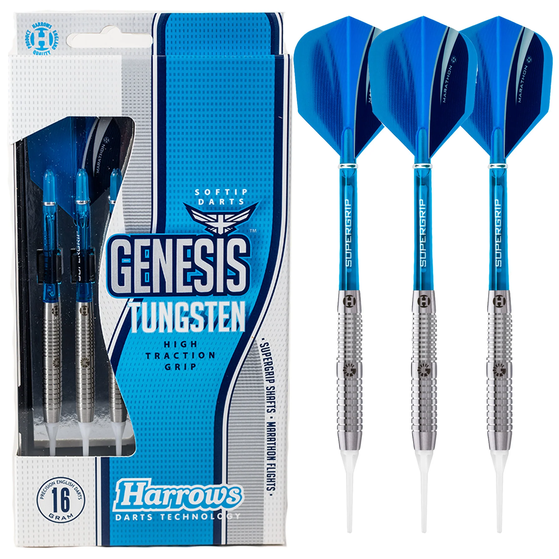 Fléchettes-Harrows-Genesis-pointe-nylon-16GR-B