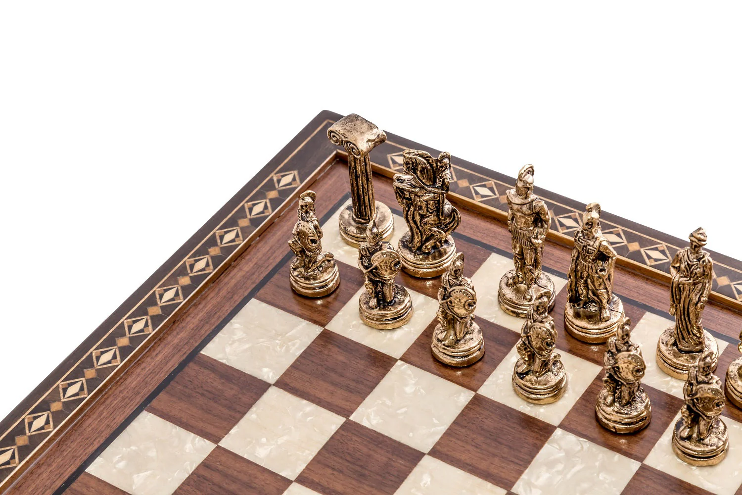 Coffret-d\'échecs-bois-de-rose-nacre-Hero-35cm-Helena-Noyer