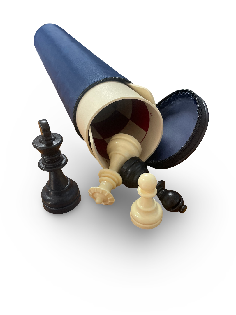 Echiquier de voyage en tube pièces plastiques Helena